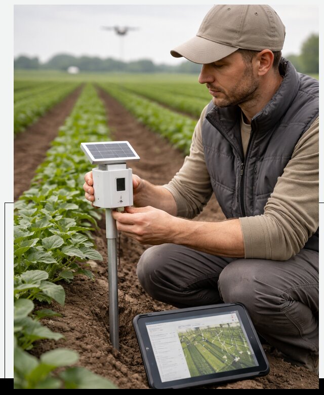 IoT мониторинг сельскохозяйственных полей и контроля в Якутске