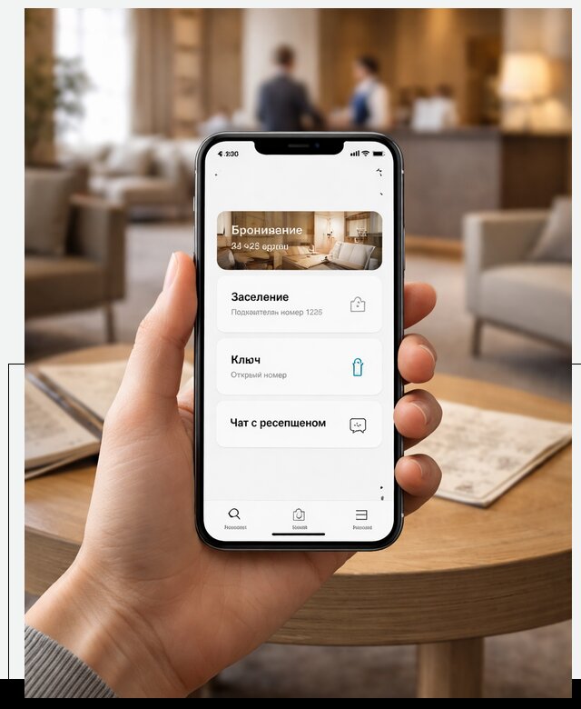 Мобильное приложение для гостей отеля в Якутске, управление сервисом